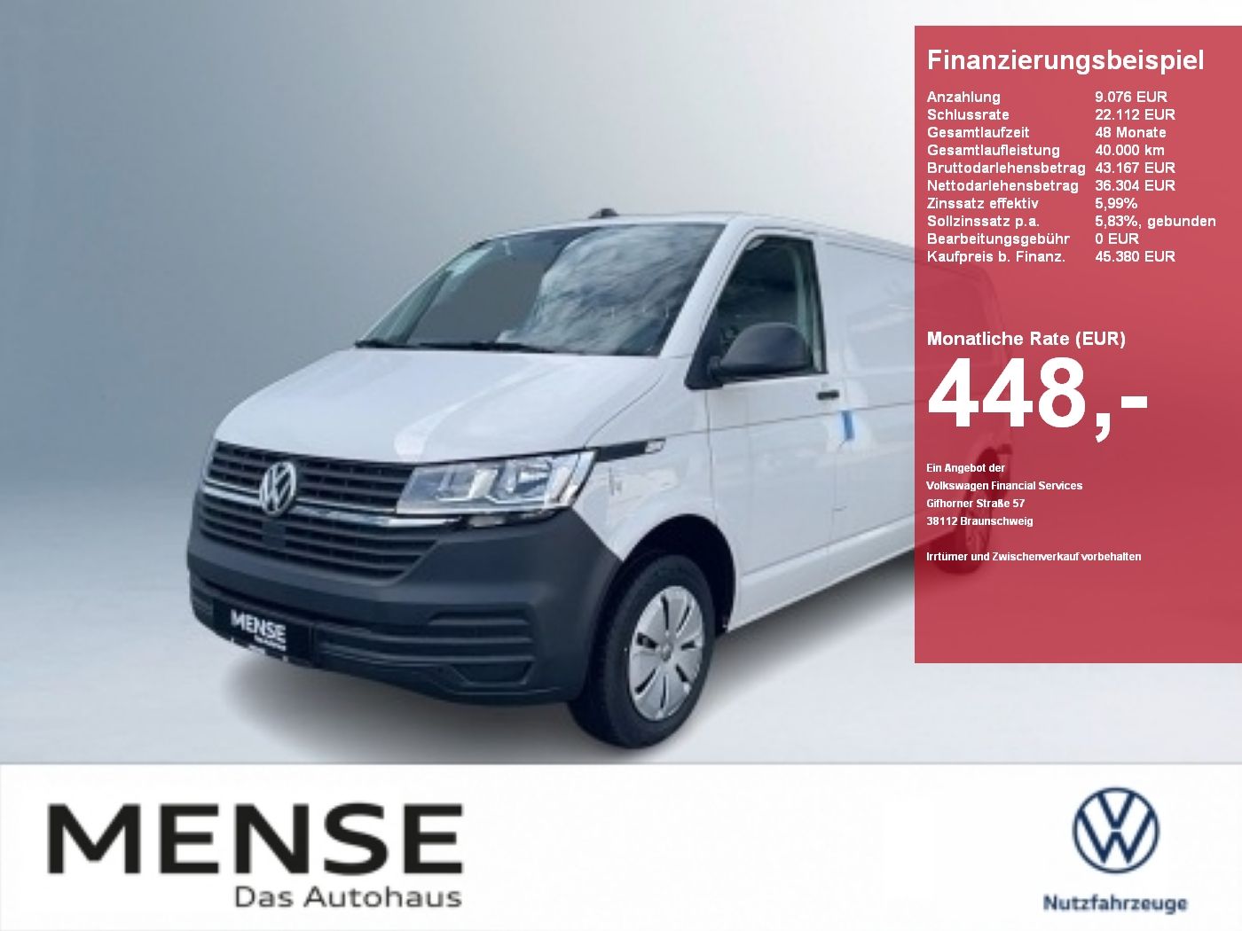 Volkswagen Transporter T6.1 Kasten LR 81kW 5-Gang