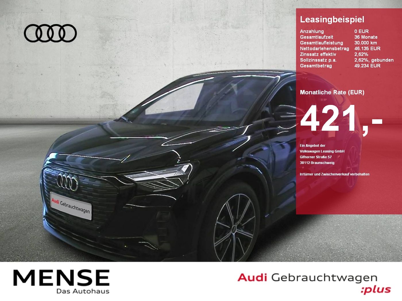 Audi Q4 Sportback e-tron 45 quattro S-Line |AHK|Navi