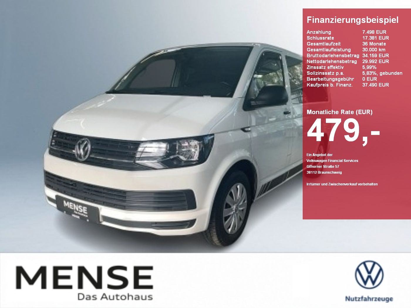 Volkswagen T6 Transporter Multivan Trendline 2.0 TDI d-T