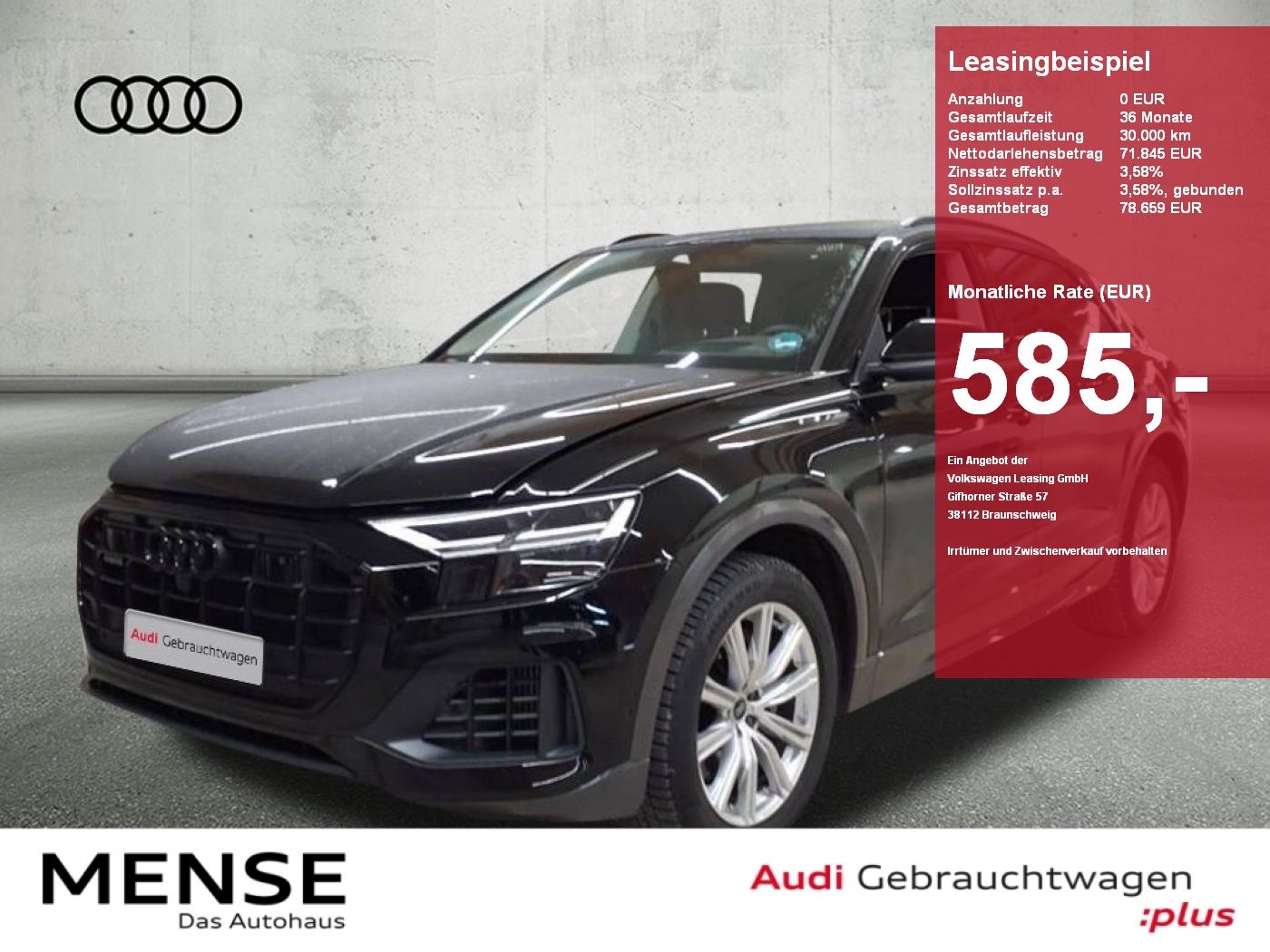 Audi Q8 55 TFSI quattro |Luft|Pano|FLA|ACC|SoftClose