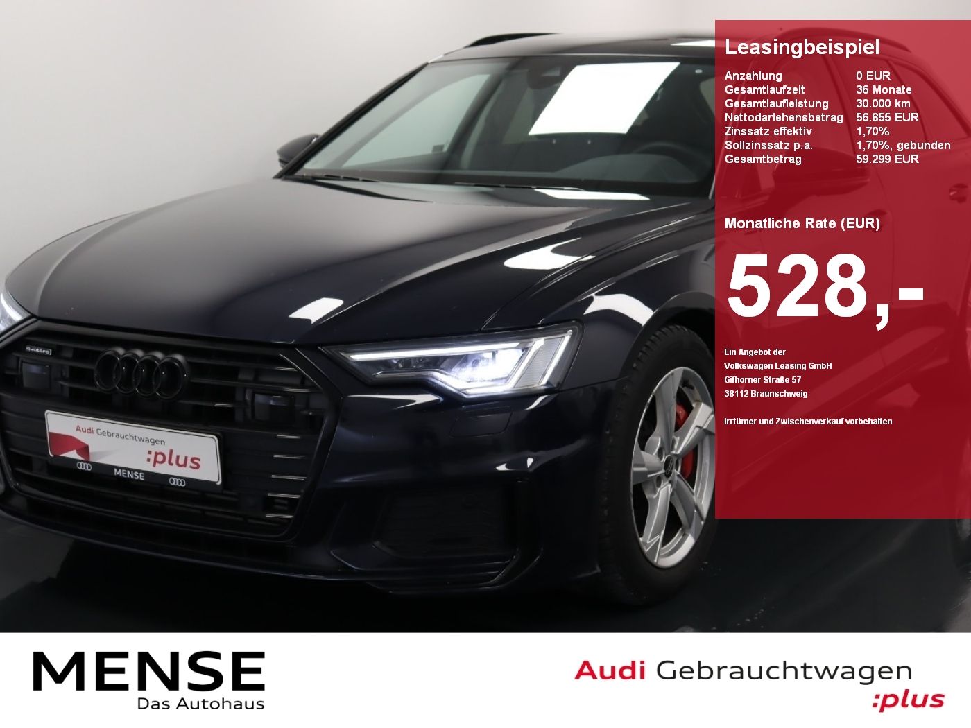 Audi A6 Avant 55 TFSI e quattro S tronic S line |Pano