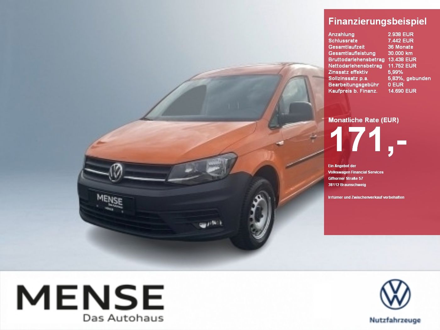 Volkswagen Caddy Maxi Kasten Basis 2.0TDI 75kW |PDC