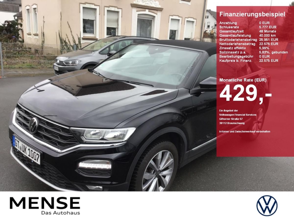 Volkswagen T-Roc Cabriolet 1.5 TSI Style |CarPlay|LM|AHK