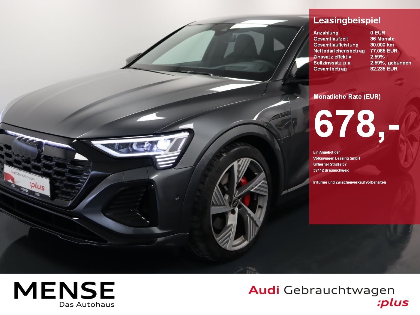 Audi Q8 e-tron Sportback 55 quattro S-Line |Matrix