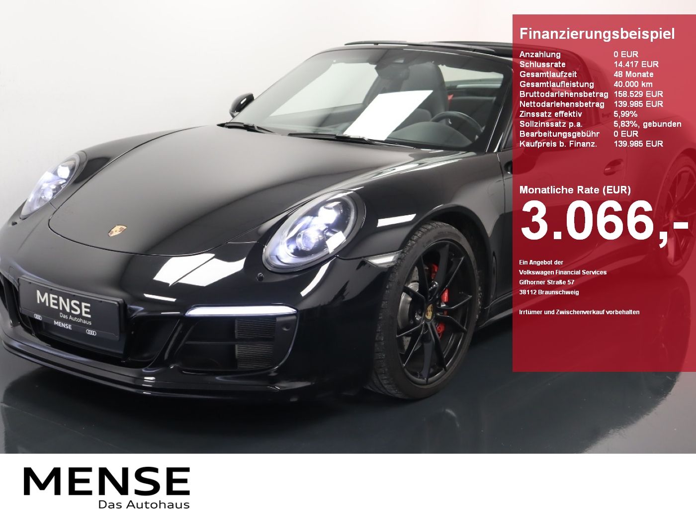 Porsche 911 3.0 Targa 4 GTS |Leder|SpurW|KlimaA|Navi|PDC